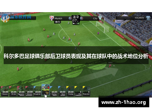 科尔多巴足球俱乐部后卫球员表现及其在球队中的战术地位分析